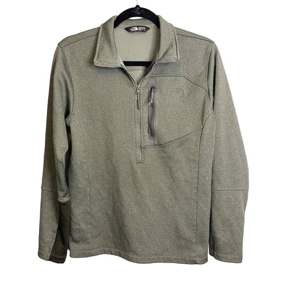 North Face Men's Green Long Sleeve Fleece Size M - Picture 1 of 7
